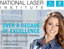 Tablet Screenshot of nationallaserinstitute.com